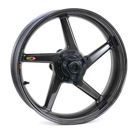 BST 5-Spoke Front & Rear Carbon Fiber Wheels Rims Yamaha YZF R3 (MT03 /R25) w/ Ceramics - Image 2