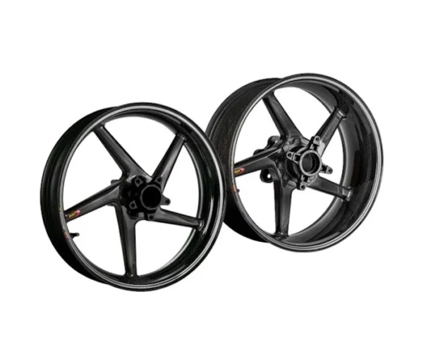 BST 5-Spoke Front & Rear Carbon Fiber Wheels Rims Yamaha YZF R3 (MT03 ...