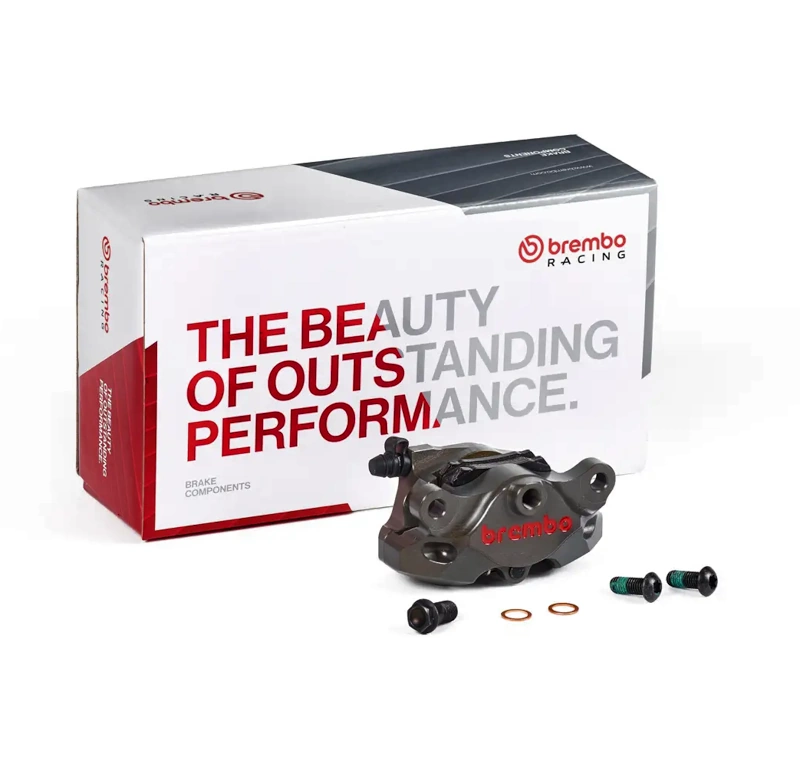 Brembo Rear CNC Caliper P2 34mm with 84mm Axial Mounts (Gray, Silver or Black) - Image 3